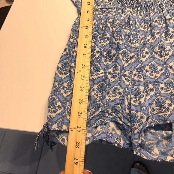 Faithfull The Brand Women's Blue Woodstock Playsuit Size Medium - Picture 11 of 13